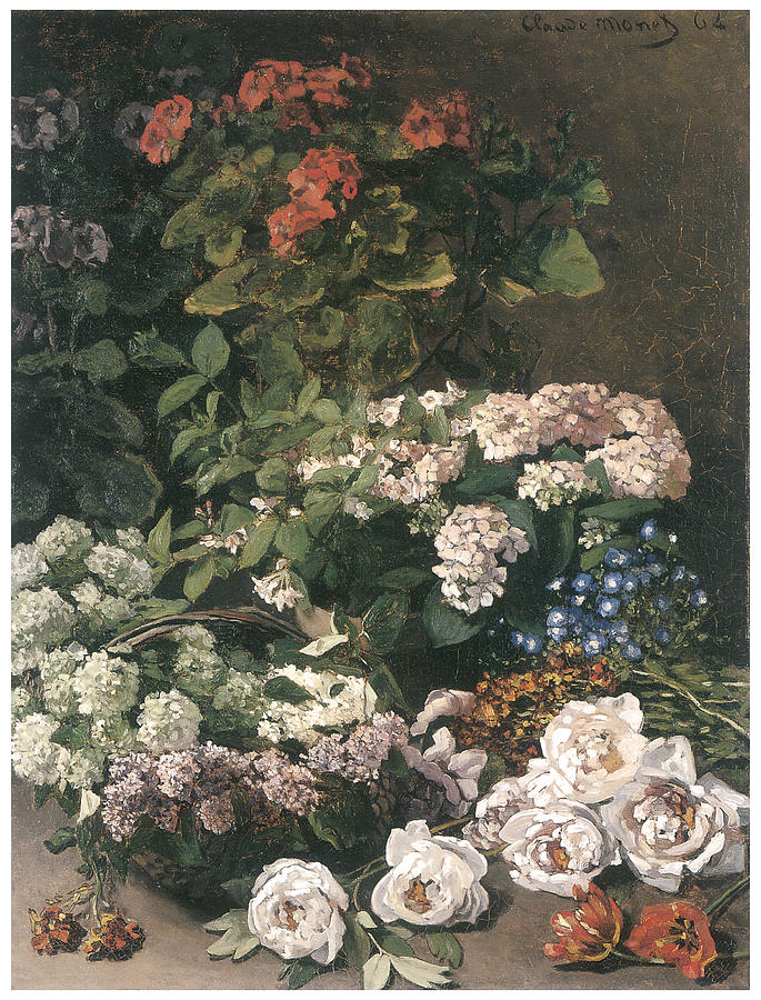 claude monet flower paintings