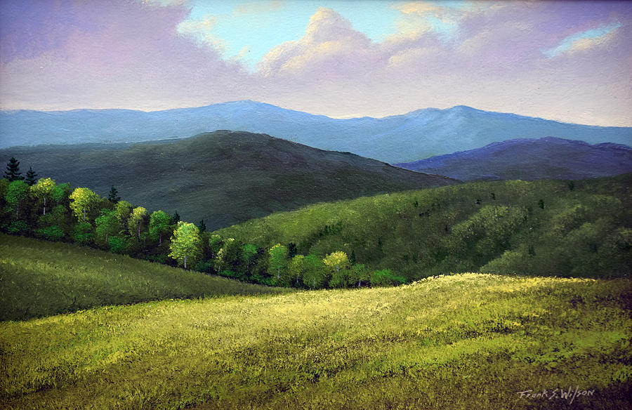 Spring Hills Painting By Frank Wilson Pixels
