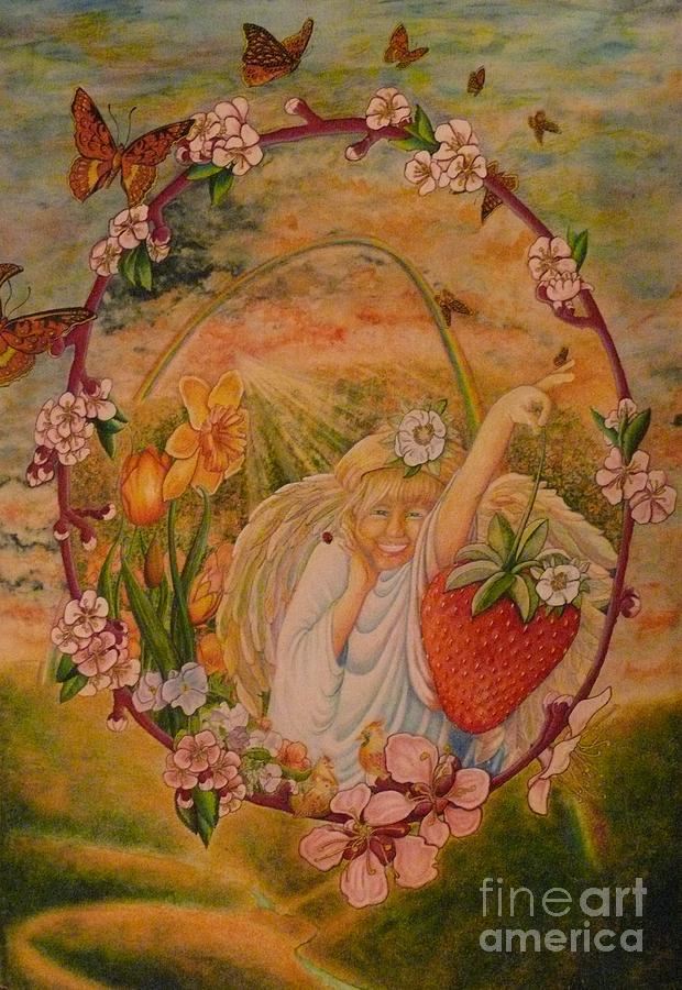 Spring Painting - Spring by Jacquelyn Roberts