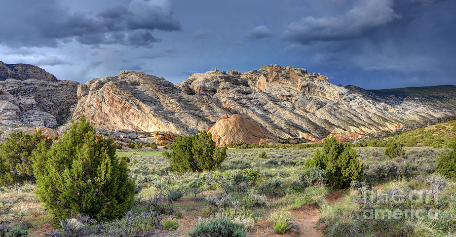 Spring Storm over Split Mountain Dinosaur National Monument #1 Photograph by Gary Whitton
