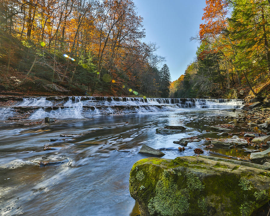 Cleveland Photograph - Squaw Rock - Chagrin River Falls #3 by Jack R Perry