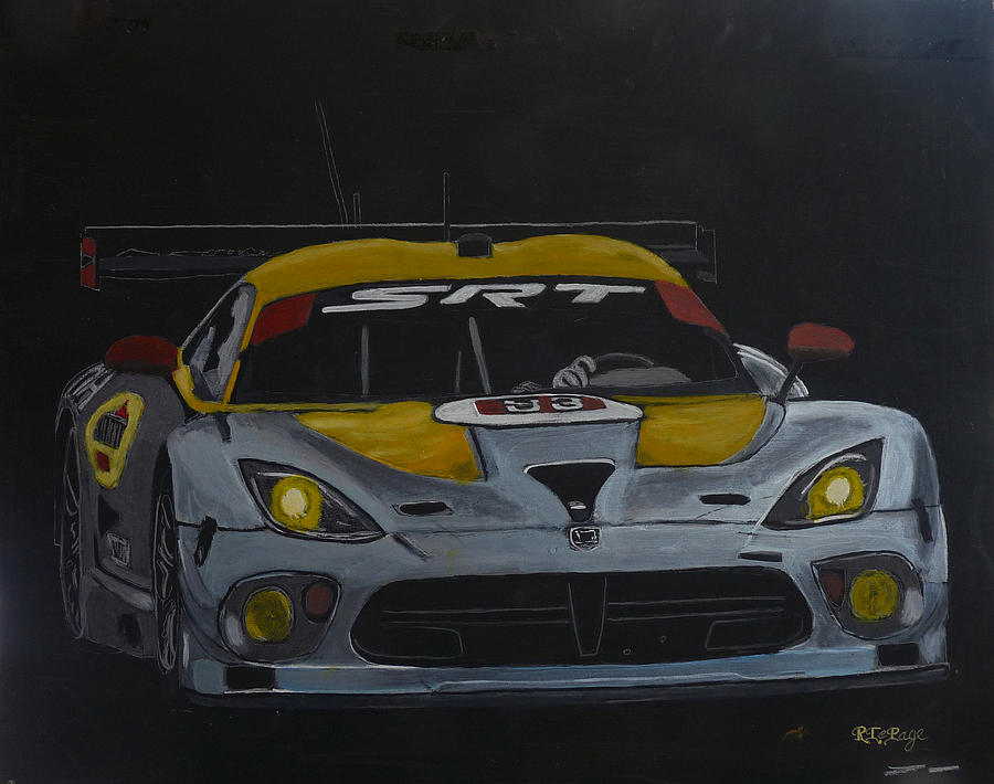 SRT Dodge Viper GTS-R #1 Painting by Richard Le Page