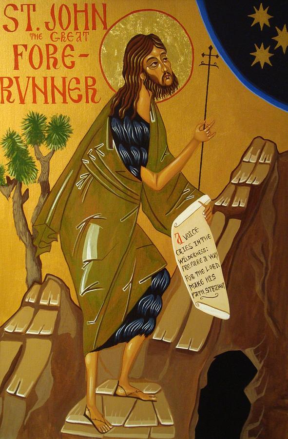 Greek Painting - St. John the Baptist #1 by Joseph Malham