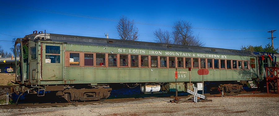 Transportation Photograph - St Louis Iron Mountain Passenger Car IMG_3164 by Greg Kluempers