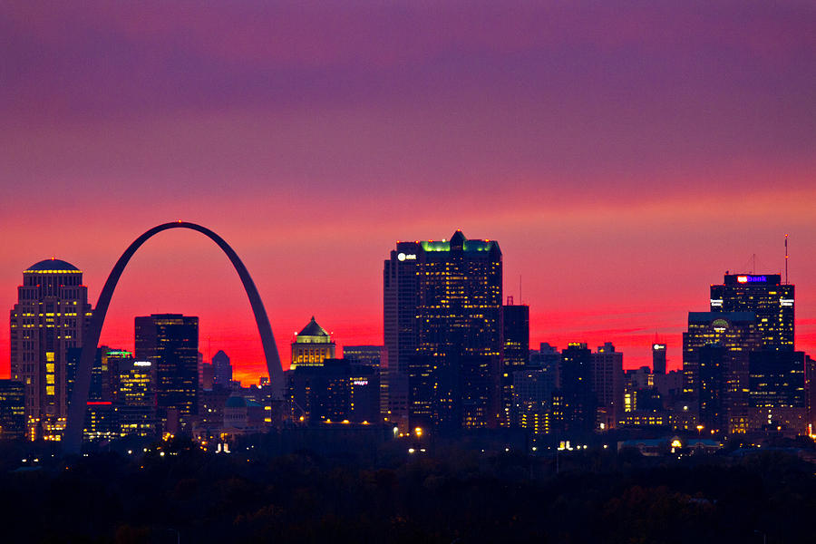 Sunset Photograph - St Louis Sunset #1 by Garry McMichael