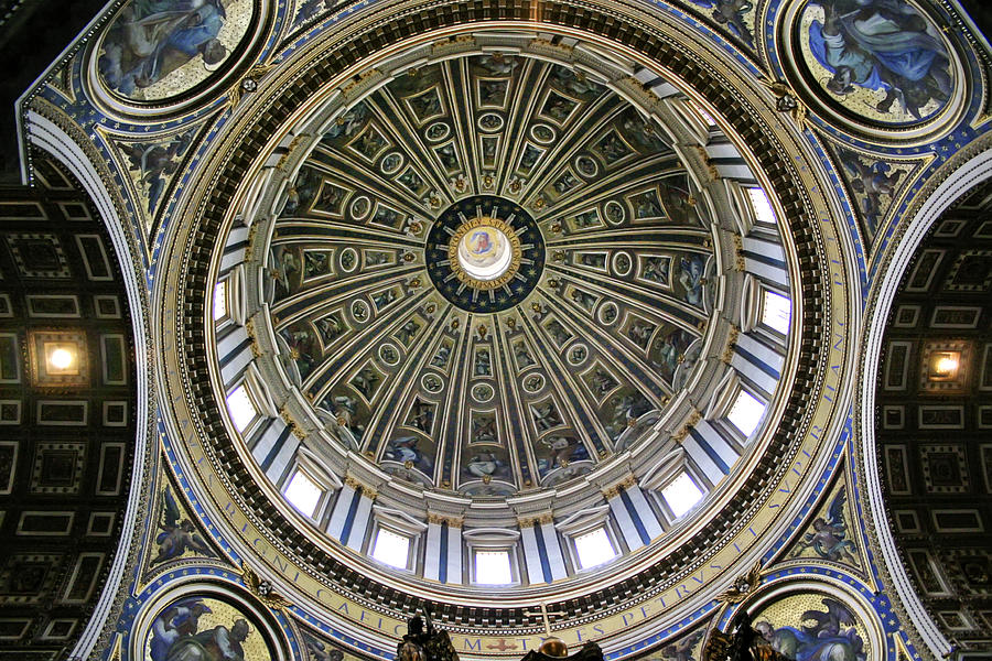 St. Peters Basilica Dome #1 Photograph by KG Thienemann