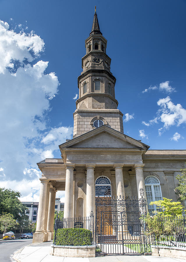 Architecture Photograph - St. Philips Episcopal Church in Charleston #1 by David Oppenheimer