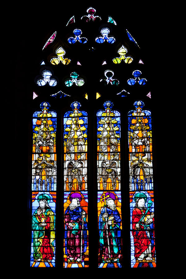 Stained Glass Window in the Seville Cathedral #1 Photograph by Artur Bogacki