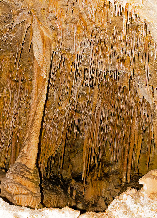 Stalactite And Stalagmite Formations #1 Photograph by Millard H. Sharp