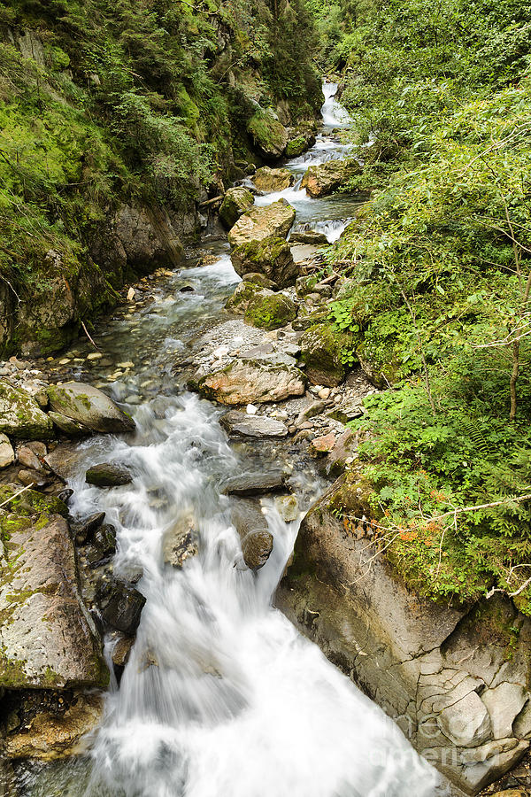 Summer Photograph - Stanghes Waterfalls #1 by Pier Giorgio Mariani