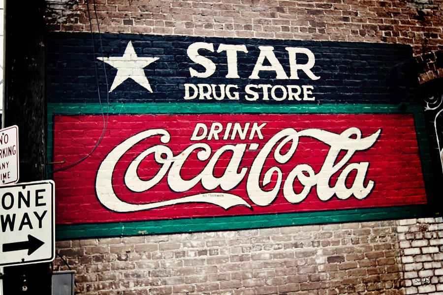 Sign Photograph - Star Drug Store Wall Sign #1 by Scott Pellegrin