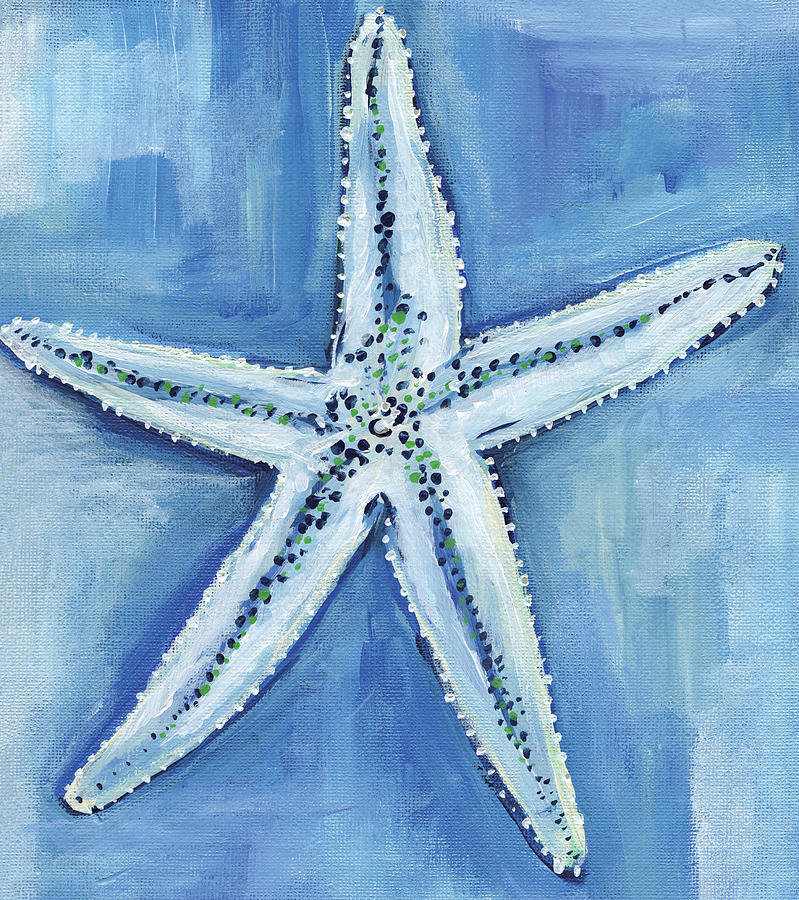 Starfish Blues Painting by Anne Seay