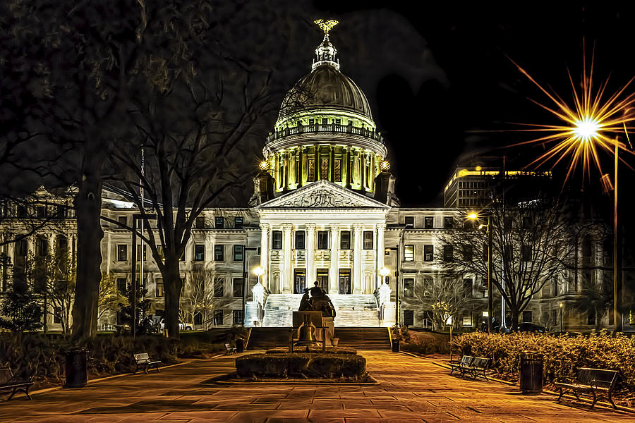 Architecture Photograph - State Capitol #2 by Maria Coulson