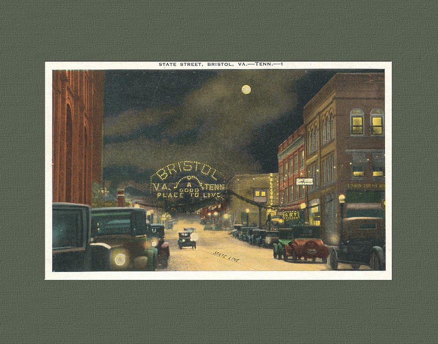 State Street Bristol Va TN 1920s - 30s #1 Digital Art by Denise Beverly