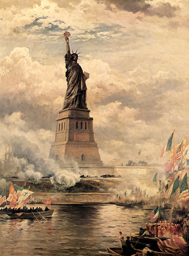 Statue of Liberty Enlightening the World Digital Art by MotionAge Designs