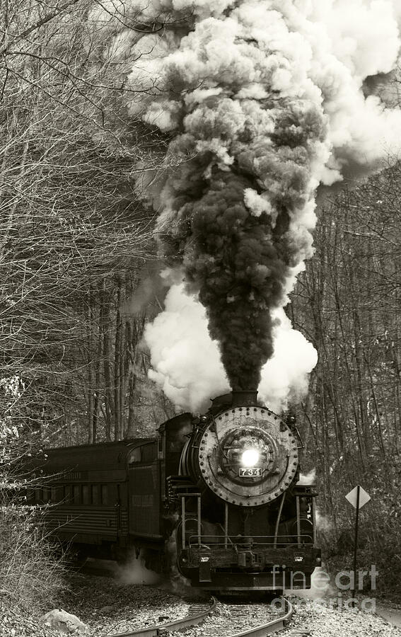 Steam Engine 734  Photograph by Jeannette Hunt