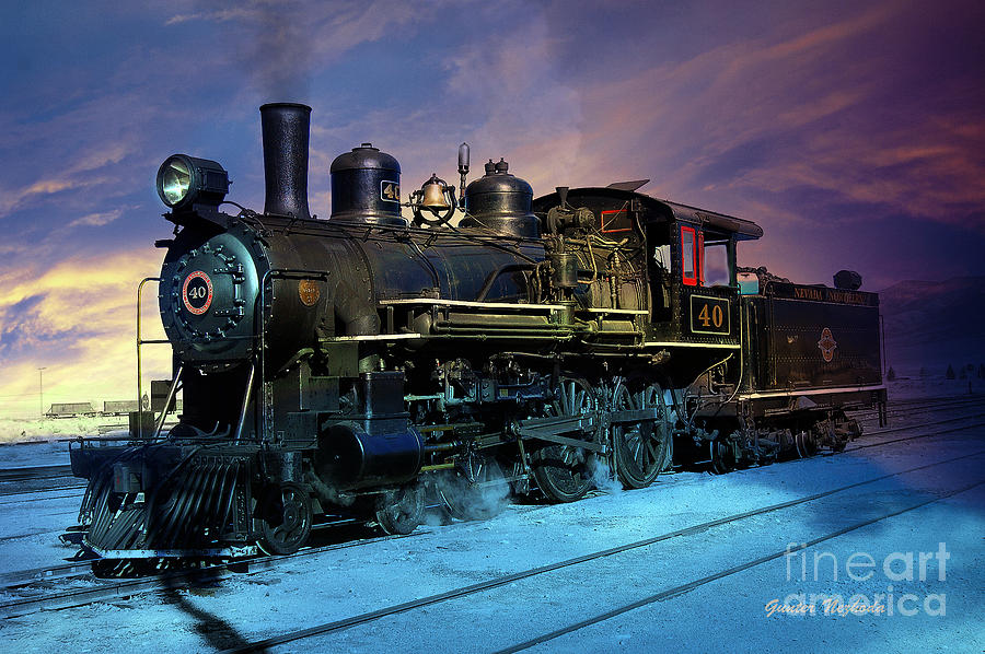 Steam engine Nevada Northern Photograph by Gunter Nezhoda - Fine Art ...