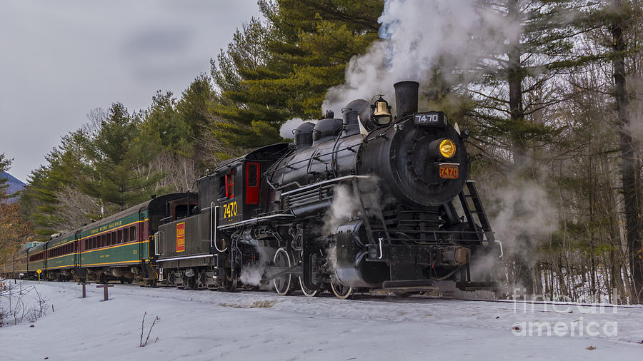 Steam In The Snow 2015 #2 Photograph by New England Photography