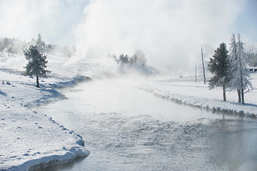 Steam Rising From A River In Winter Photograph By Tom Bol - Fine Art 