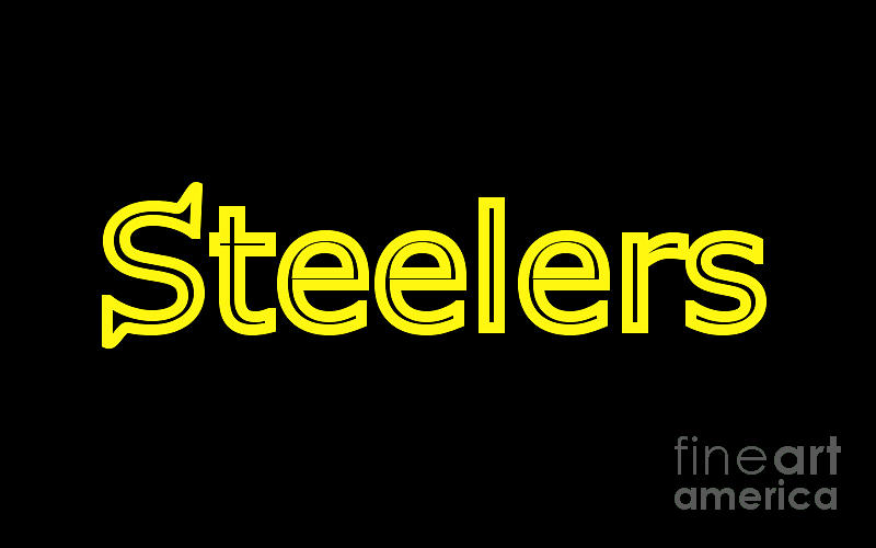 Steelers #1 Digital Art by Judy Palkimas