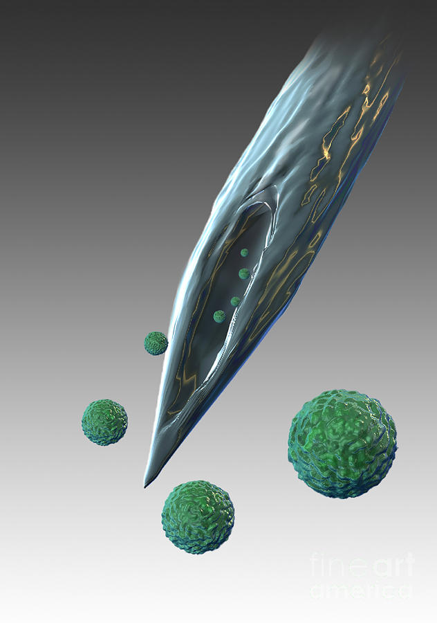 Stem Cells With Needle, Illustration #1 Photograph by Spencer Sutton
