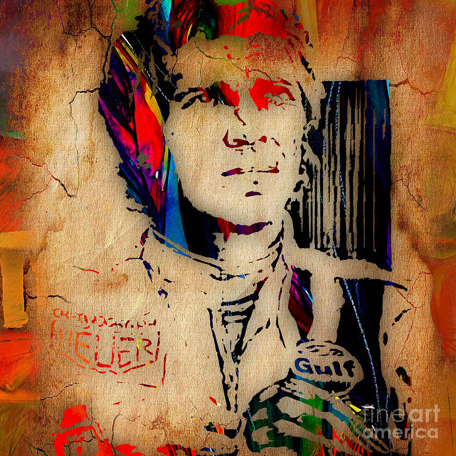 Steve Mcqueen Collection #1 Mixed Media by Marvin Blaine