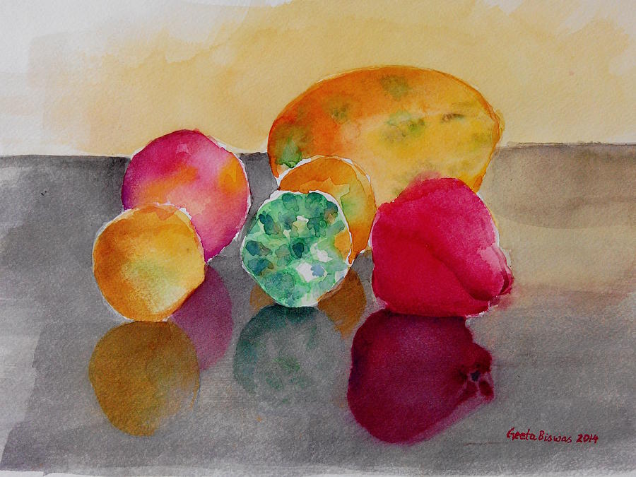 Still Life Painting - Still life fruits #1 by Geeta Yerra