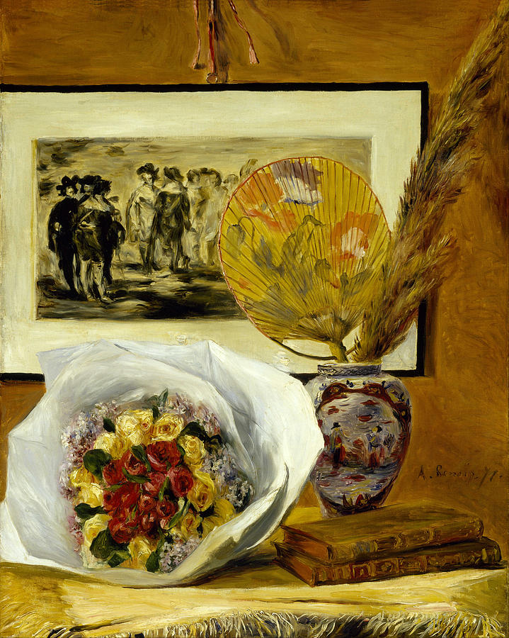 Still Life with Bouquet #2 Painting by Pierre-Auguste Renoir