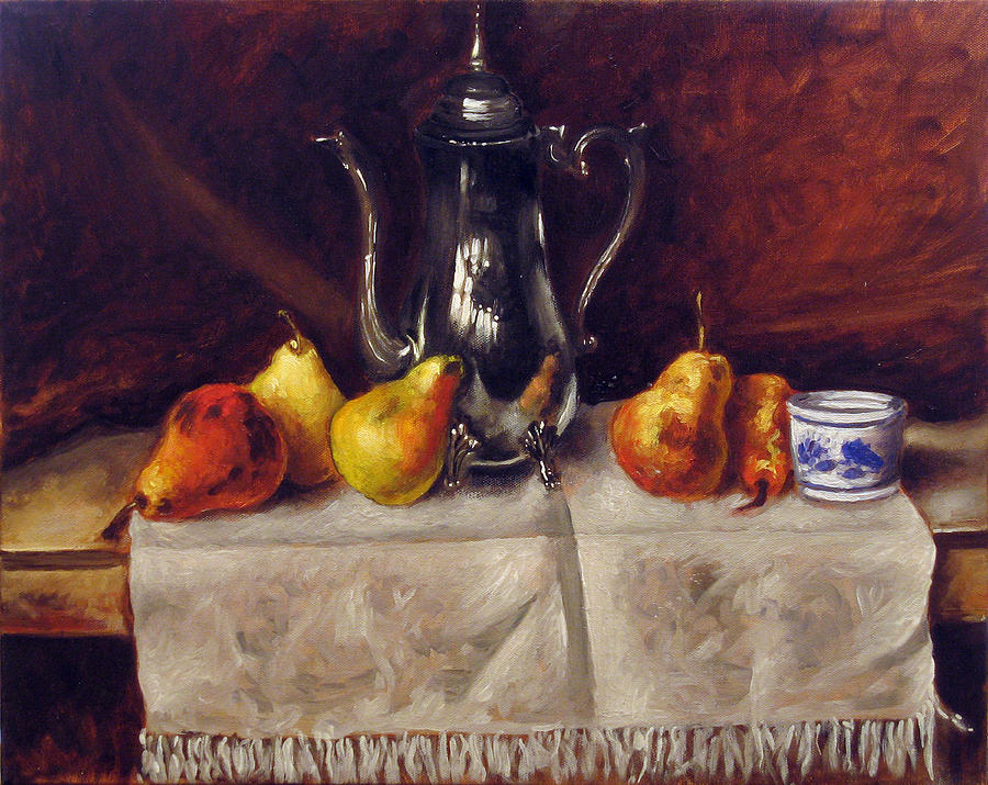 Still Life Painting - Still life with pears #2 by Vladimir Kezerashvili