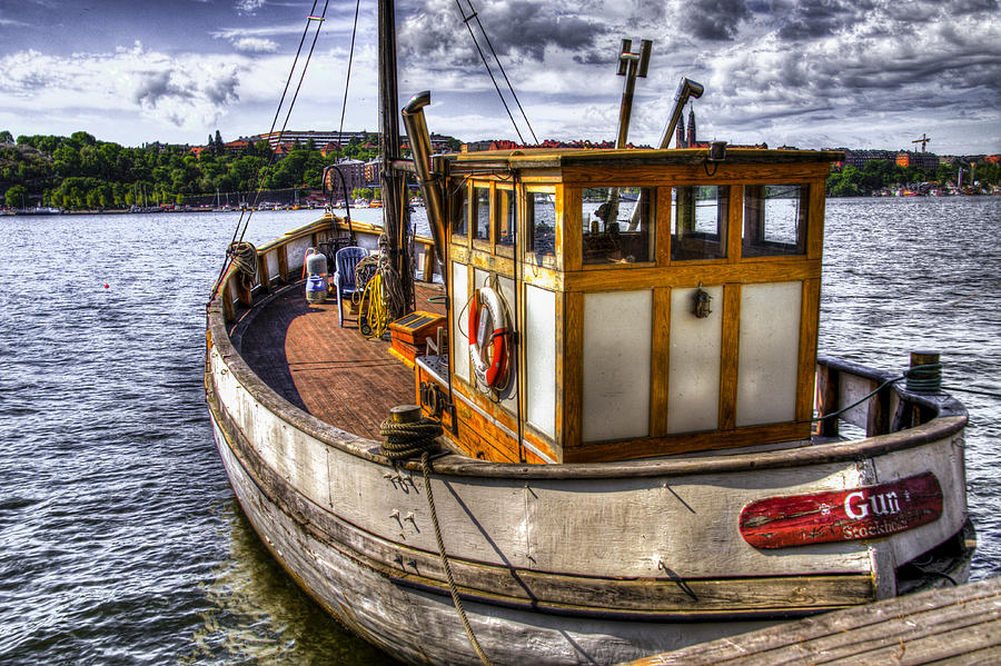 Boat Photograph - Stockholm Harbor - Sweden #1 by Jon Berghoff