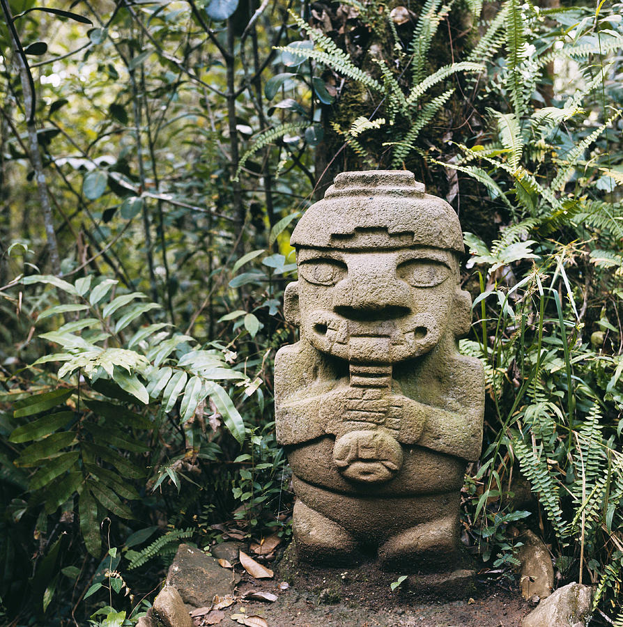 Stone Warrior, Colombia #1 Photograph by George Holton