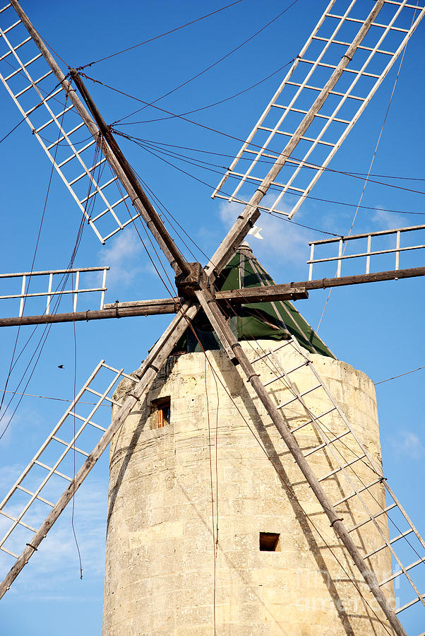 Stone Windmill On Gozo Island In Malta #1 Photograph by JM Travel Photography