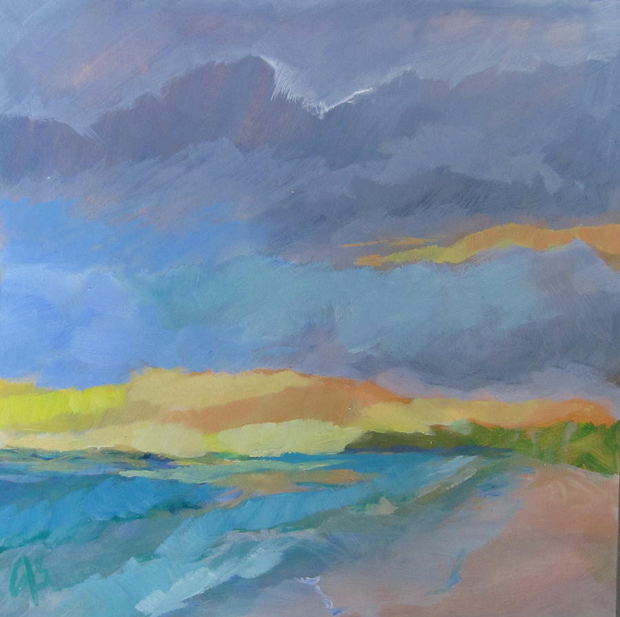 Storm Breaking Painting by Anne Small - Fine Art America