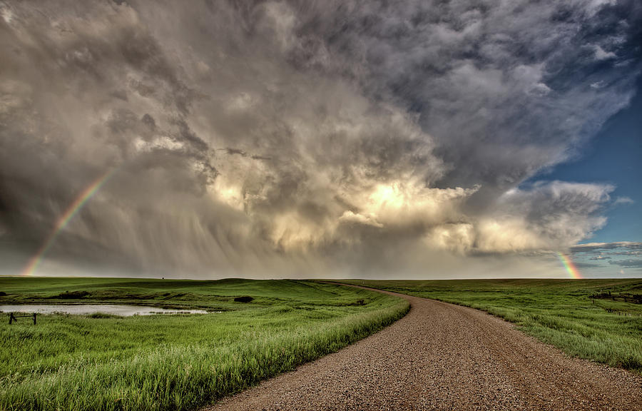 Nature Digital Art - Storm Clouds Prairie Sky Saskatchewan #1 by Mark Duffy