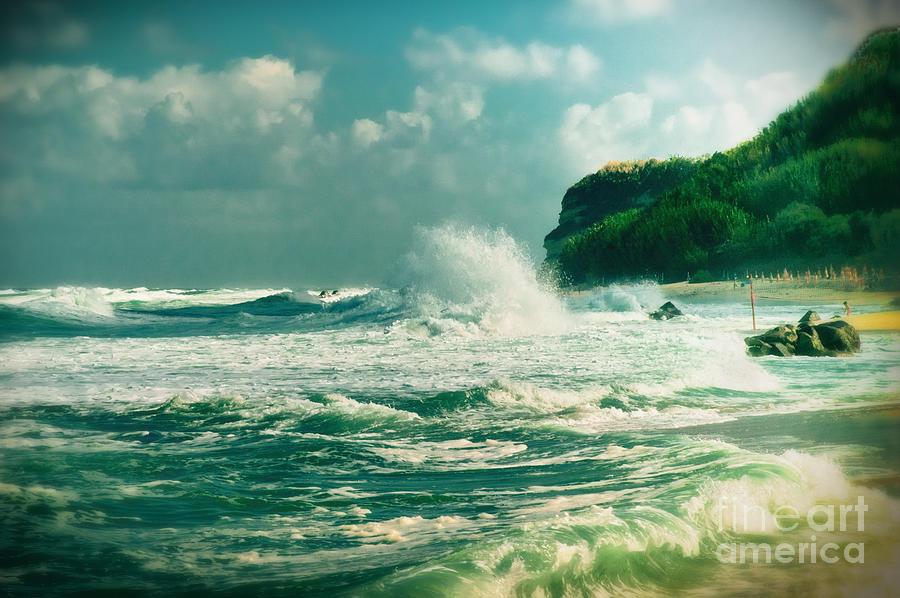 Landscape Photograph - Stormy sea #1 by Silvia Ganora