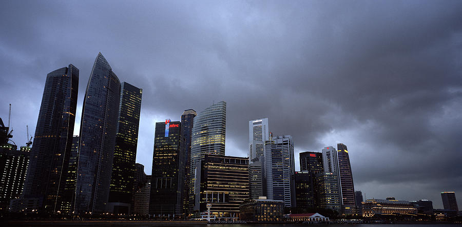 Stormy Singapore #2 Photograph by Shaun Higson