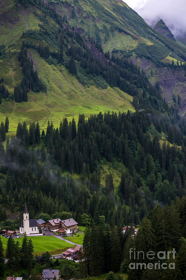 Stormy Village Of Schrocken - Austrian Alps #2 Photograph by Gary Whitton