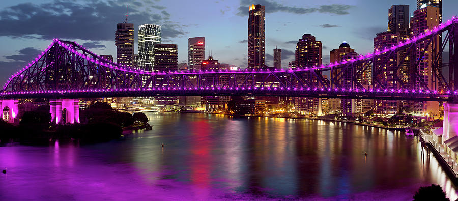 Story Bridge Brisbane Australia #1 Photograph by Philip Quirk