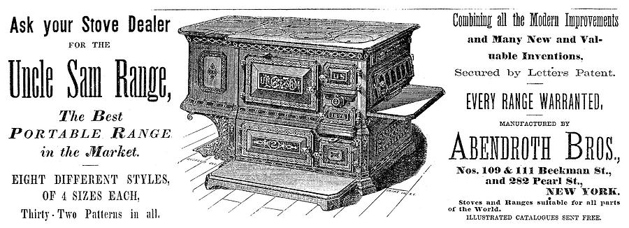 1876 Painting - Stove, 1876 #1 by Granger