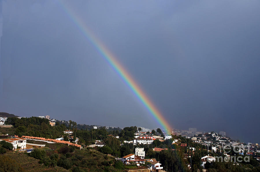 Straight rainbow #1 Photograph by Rod Jones