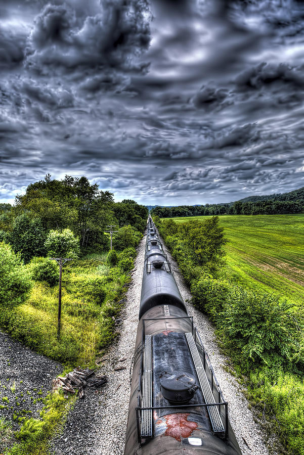Straight Train #1 Photograph by Deborah Penland