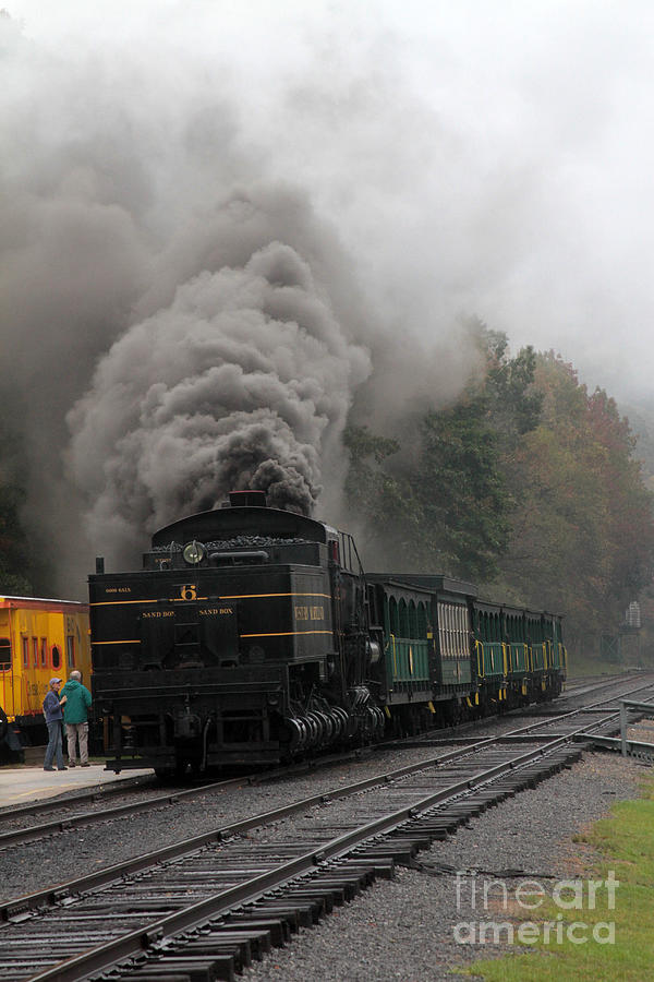 Train Photograph - Stream Train  locomotive by Dwight Cook