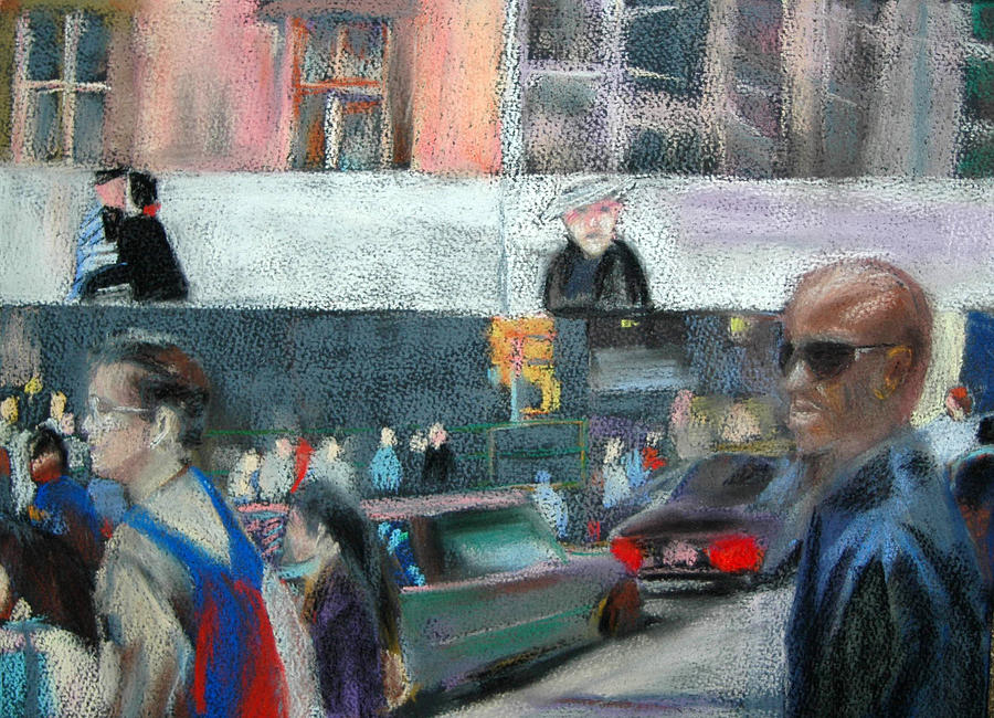 New York City Painting - Street Corner by Donna Crosby