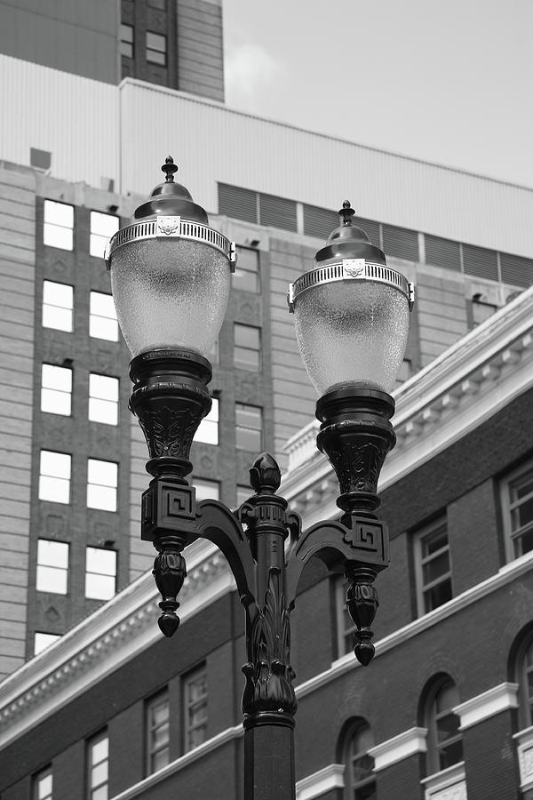 Antique Photograph - Streetlights - Lansing Michigan by Frank Romeo Antique Photograph - Streetlights - Lansing Michigan by Frank Romeo
