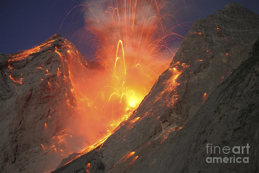 Strombolian Type Eruption Of Batu Tara #1 Photograph by Richard Roscoe