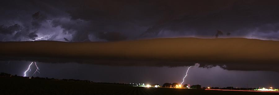 Strong Late Night Nebraska Shelf Cloud #1 Photograph by NebraskaSC