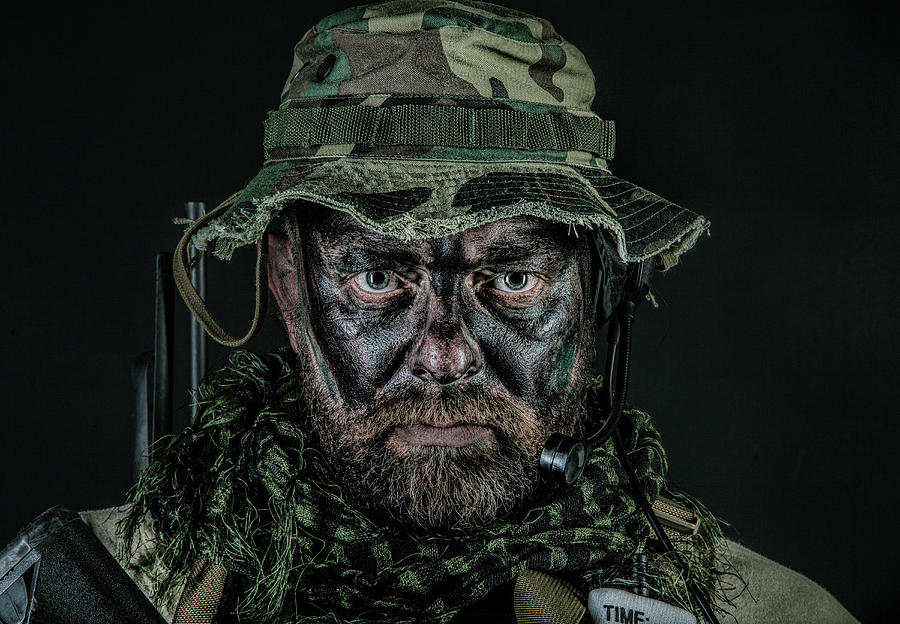 Studio Shot Of A U.s. Special Forces #1 Photograph by Oleg Zabielin