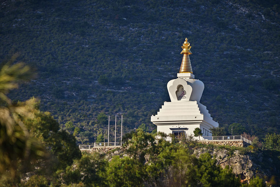 Stupa, Benalmadena, Andalucia, Spain #1 Photograph by Pete Ridge