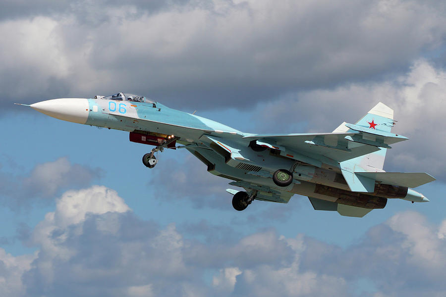  Su 27  Jet  Fighter  Of The Russian Air Photograph by Artyom 