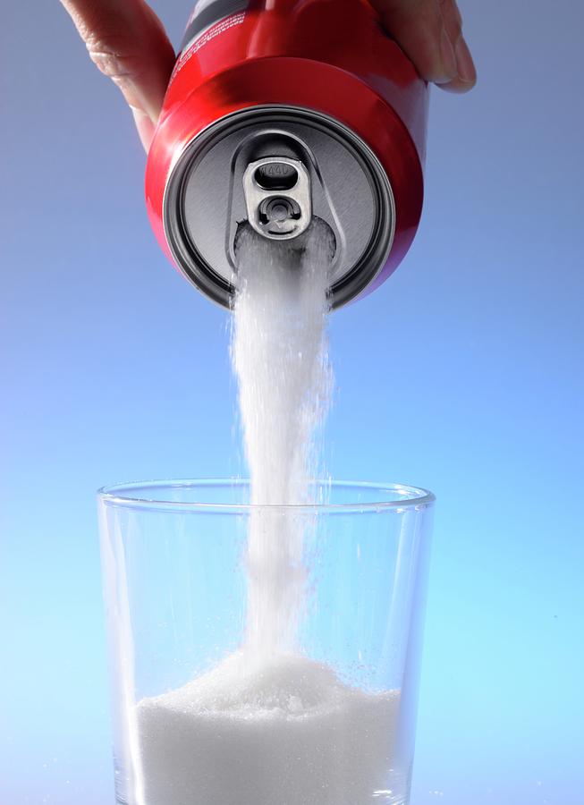 Sugar Pouring From A Soft Drink Can #1 Photograph by Cordelia Molloy/science Photo Library
